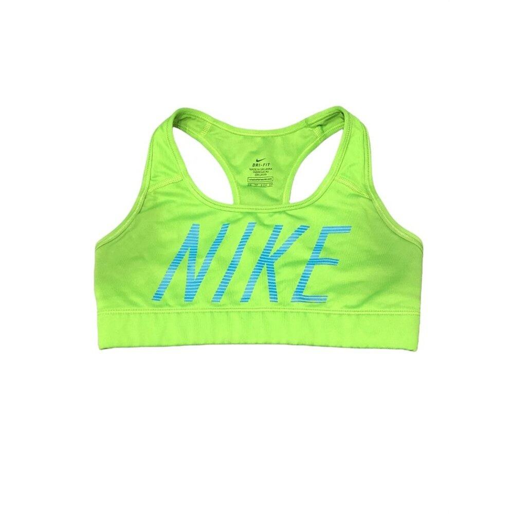Nike Dri-Fit Women's Green Blue Racerback Sports Bra SIZE XS